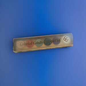 VTG Colonial Candle of Cape Cod 6  With Holder Scented Tea Lites Candles , NEW